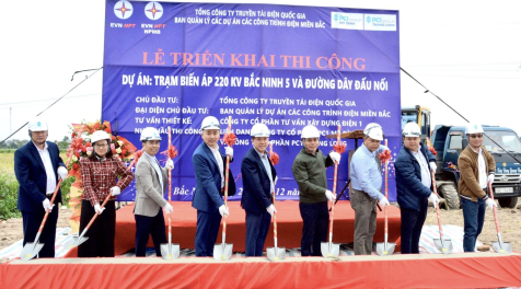 KHỞI CÔNG DỰ ÁN TBA 220KV BẮC NINH 5 VÀ ĐƯỜNG DÂY ĐẤU NỐI
